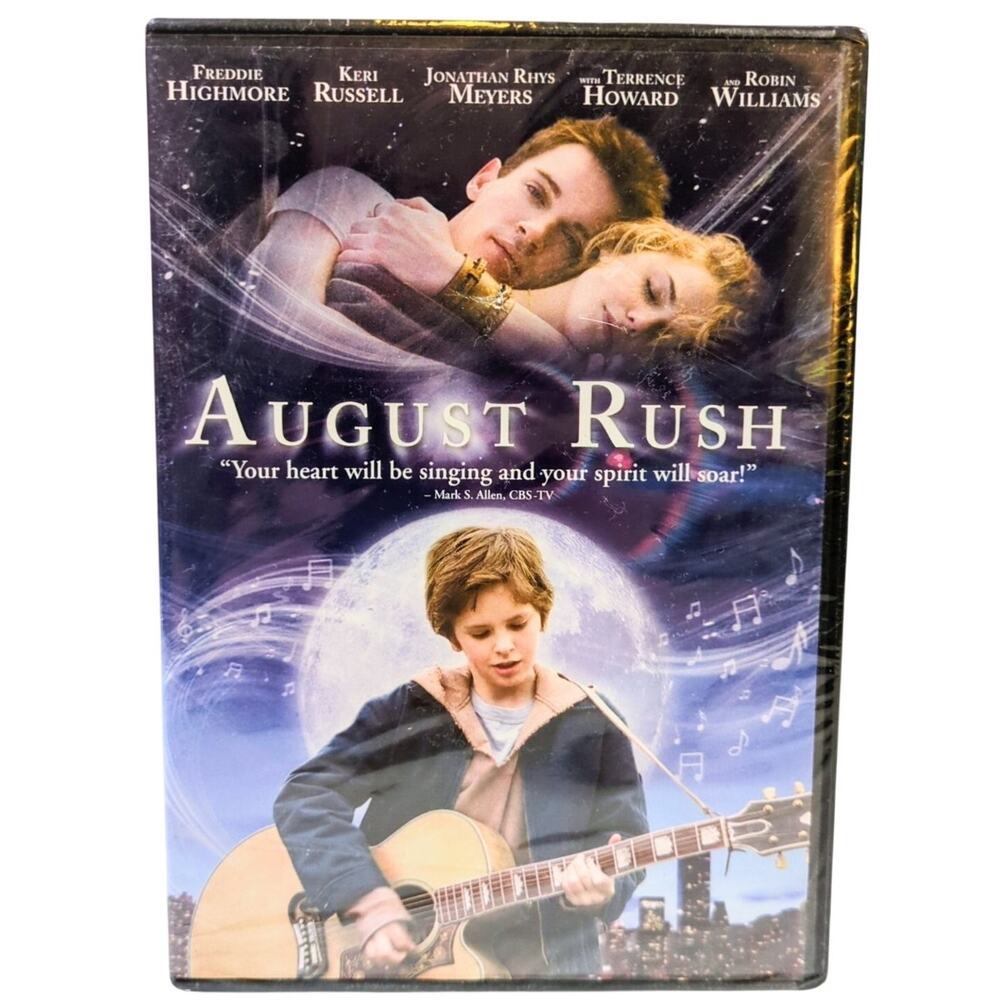 August Rush DVD 2007 Freddie Highmore Robin Williams Widescreen Full Screen New